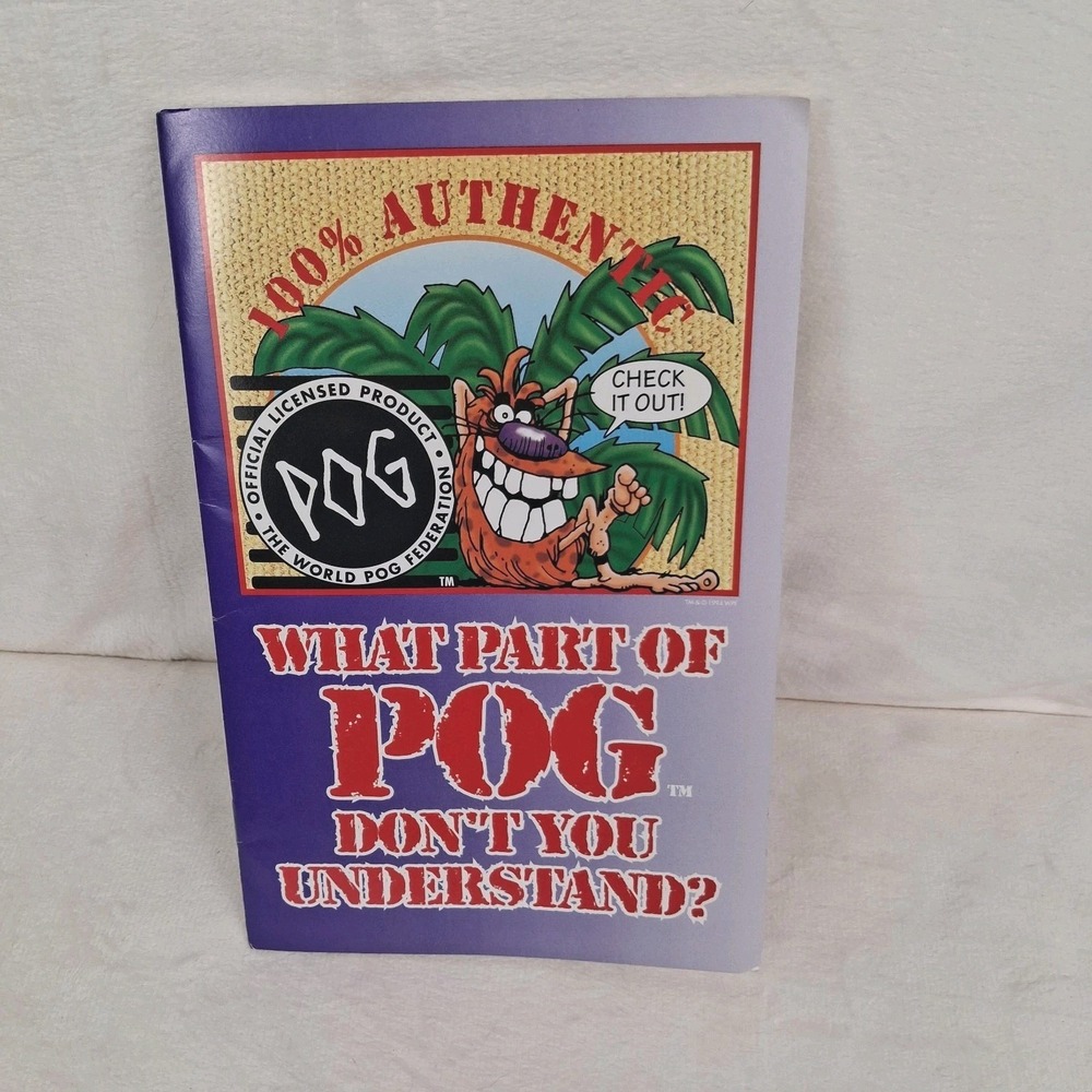 History & Rule Book The World POG Federation POGMAN 15 Page Book Ephemera‎ 1994